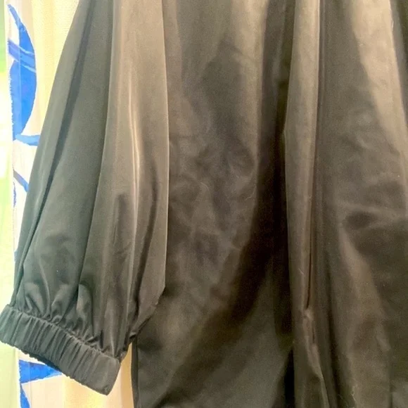 Women’s Black Adrienne Vittadini 100% Polyester Full Zip Jacket Size Medium - Picture 7 of 8